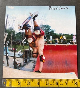 ZORLAC ALVA FRED SMITH SKATEBOARD PHOTO 86 NSA REGIONAL HOUSTON TX INVERT 8 1/8" - Picture 1 of 1