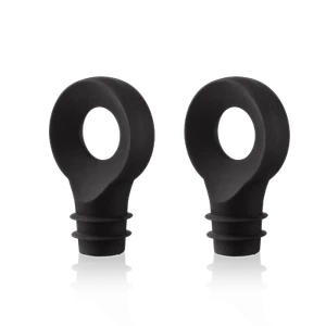 Vacu Vin BOTTLE STOPPER BLACK (2PC), BLISTER - Picture 1 of 1