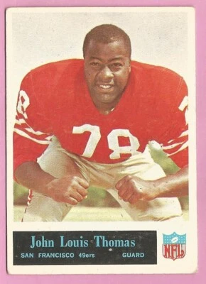 1965 Philadelphia Gum Football Card #181 John Thomas San Francisco 49ers *A8 - Image 1 of 2
