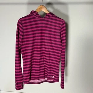Striped V Cut Hoodie - Picture 1 of 4