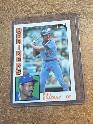1984 Topps Traded Baseball # 15T Phil Bradley RC - Image 1 of 4