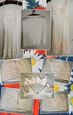 🍒 Lingerie vintage 🍒 GAINE PORTE JARRETELLE juppon nuisettes - Photo 1/4