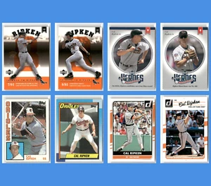 Cal Ripken Jr. – 8-Card Lot – “Tribute to Ripken” Heroes Inserts, Vintage Topps - Picture 1 of 10
