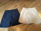 NWT~Boys size 18 Chaps Performance shorts (2 Pairs)~School Approved~Adj. Waists