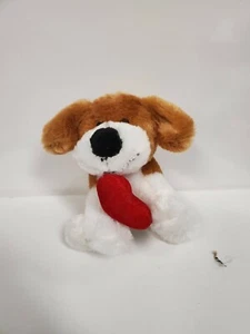 Plush Puppy Dog with Heart by Dandee - Picture 1 of 3