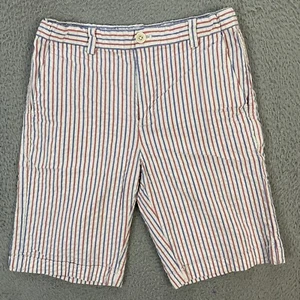 Vineyard Vines Shorts Boys size 16 Seer Sucker Stripe Chino Preppy Yacht Summer - Picture 1 of 10