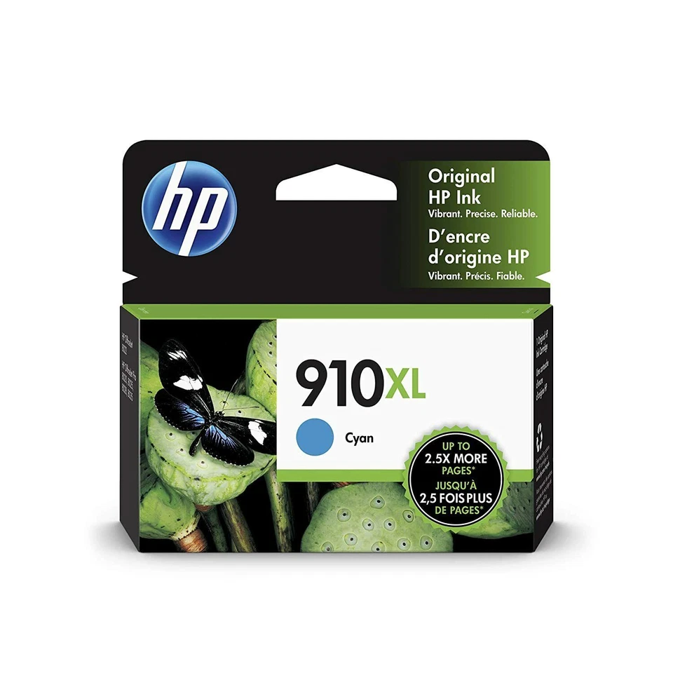 HP 910XL Ink Cartridge - Cyan (3YL62AN#140)