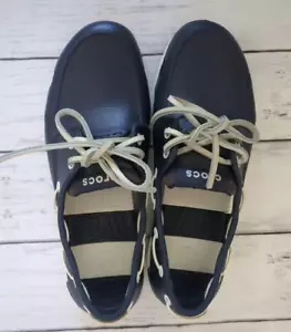 Crocs Beachline Deck Schuhe flache Schuhe Herren US Schuhe Größe M7 Navy - Bild 1 von 7