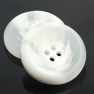 10PCS 4-Hole Sewing Buttons Resin Round Button for DIY Coat Clothing Shirt Decor - Image 1 of 4