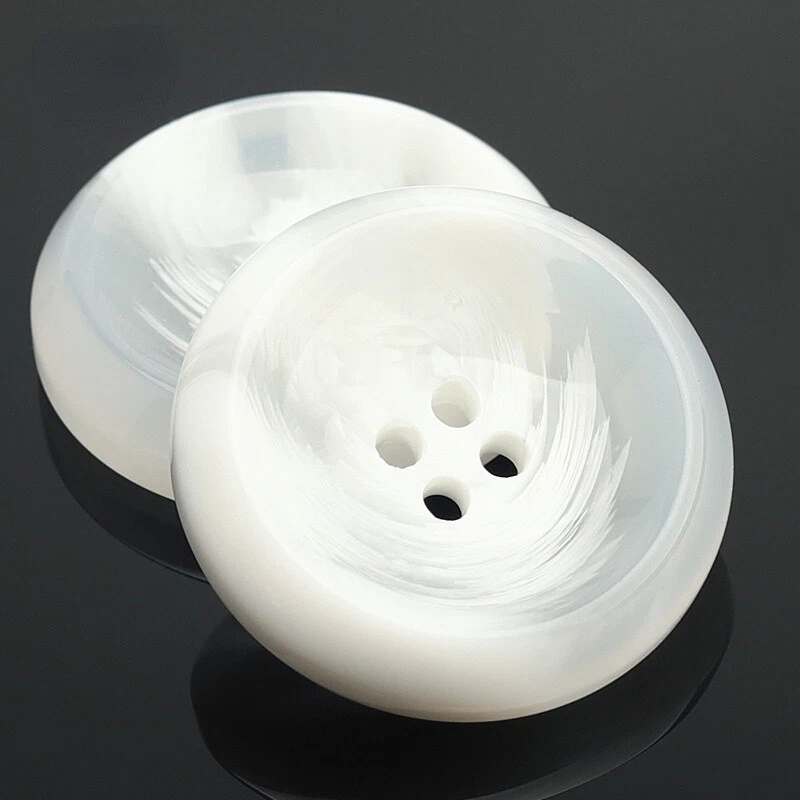 10PCS 4-Hole Sewing Buttons Resin Round Button for DIY Coat Clothing Shirt Decor - Image 1 of 4