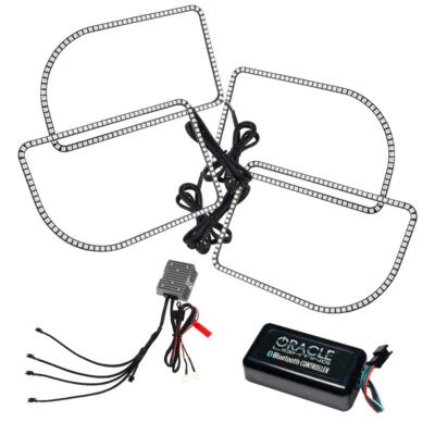 Oracle Ford F250/350 11-16 Dynamic Halo Kit Square Ring Design ColorSHIFT Dynami - Image 1 of 4