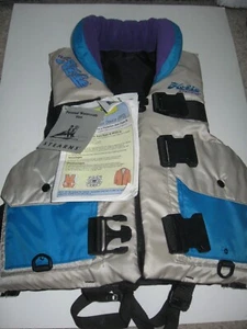Neu Hobie Sterns Angelweste 29-57 lila blau Rettungsjacke Erwachsene LARGE mit Etikett - Bild 1 von 6