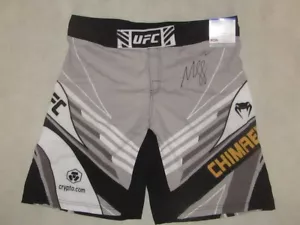 KHAMZAT CHIMAEV 'THE BORZ' Hand Signed UFC Fight Trunks PSA COA Buy Genuine - Picture 1 of 5