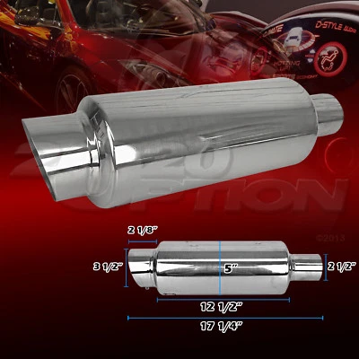 BURNOUT STAINLESS STEEL EXHAUST MUFFLER FOR FORD GMC HONDA INFINITI JEEP - Изображение 1 из 4