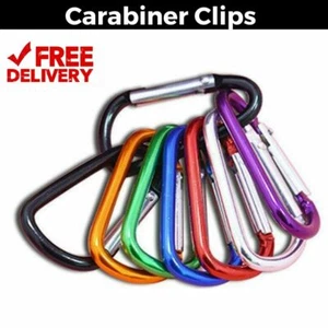 Carabina Anillo en D con Llavero Clip Gancho a Presión Camping Llavero - Imagen 1 de 17
