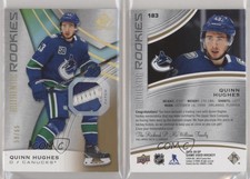 2019-20 SP Game Used Gold Spectrum Premium Materials /65 Quinn Hughes Rookie RC