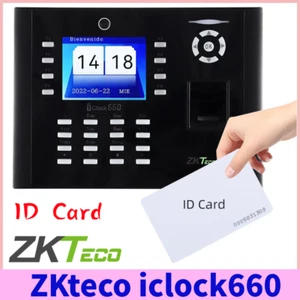 ZKteco iclock660 ID 3.5in Fingerprint Recognition Time Attendance Access Control - Picture 1 of 10