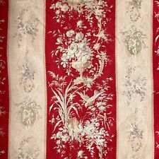 c 1880 Antique French red curtain Rococo design floral
