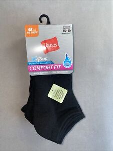 Hanes 12 Pairs Women's Cool Comfort No Show Socks 4A1L6 Size 5-9 New