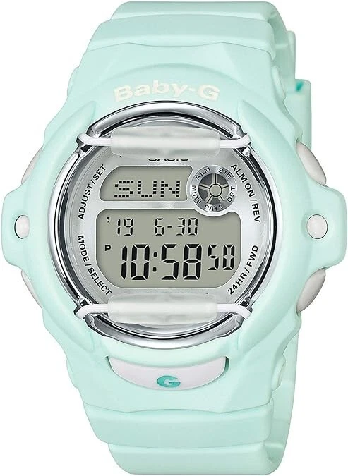 Casio Bg169r-3 Baby G Women039 S Watch Light MINT 46mm Resin