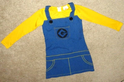 Vestido Disfraz Minion Niñas Despicable Me Rubíes Talla Pequeña Foto 1 de 2