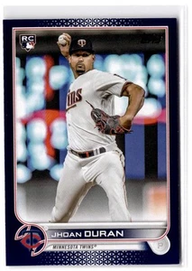 2022 Topps Update Jhoan Duran RC #US277 Royal Blue Minnesota Twins - Picture 1 of 2