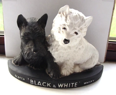 black and white scotch whisky plastic advertising figure no makers mark in VGC - Image 1 of 4