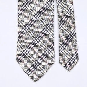 BURBERRY LONDON TIE Check in Gray Woven Silk Necktie - Imagen 1 de 7