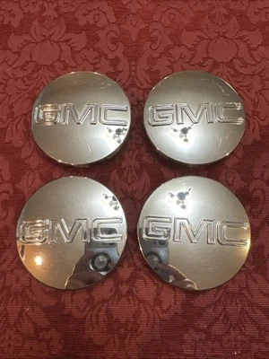 2004-2013 GMC Yukon Sierra 1500 20" Wheel 4 Chrome Center Caps 9595759 OEM - Image 1 of 4