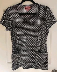 Med Couture Forever Flex Womens Scrub Top Size S - Picture 1 of 6