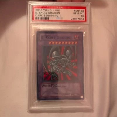 2004 YuGiOh B. (Black) Skull Dragon Dark Beginning 1 DB1-EN153 PSA 10 GEM MINT  - Image 1 of 4