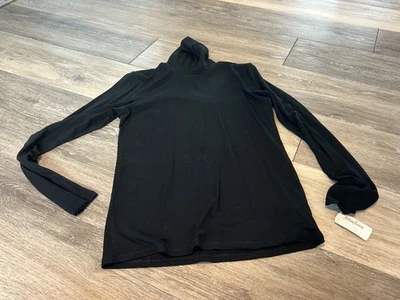 NUEVO CON ETIQUETAS MAJESTIC PARIS CRUNCH NEGRO CUELLO ALTO TACTO SUAVE LIGERO TALLA 3 Foto 1 de 4