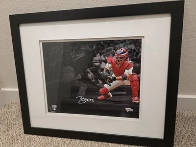 Cuadro Cardenales Yadier Molina Autografiado/Enmarcado 11x14 Fanáticos Foto 1 de 4