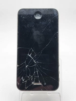 Apple iPhone 4 Verizon - 16 GB - Black (Verizon)-Powers On, Cracked Screen - Image 1 of 2