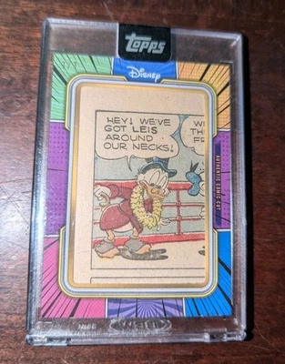 NYCC 2025 Topps Disney Mint 1/1 Scrooge McDuck Authentic Comic Cut Encased - Image 1 of 2
