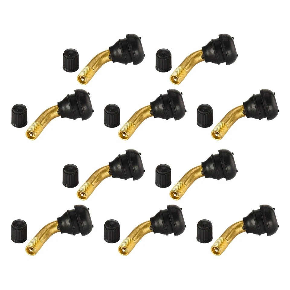 Vástago de válvula de neumático de rueda de ciclomotor scooter ángulo de 90 grados 10x A5 Foto 1 de 4
