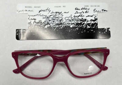 Nuevas monturas de gafas de plástico óptico Kensie Element Rose (RO) para mujer 53-18-140 Foto 1 de 4