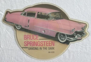 BRUCE SPRINGSTEEN -Dancing In The Dark/Pink Cadillac- Shaped Picture Disc Vinyl - Picture 1 of 2