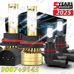For Mercury Mountaineer 2002 2003-2006 6000K LED Headlight Hi/Lo+Fog Light Bulbs - Picture 1 of 22