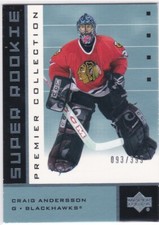 Craig Andersson 2002-03 Upper Deck Premier Collection #63 Super Rookie RC /399