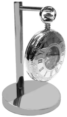 Jean Pierre Chrome Plated Pocket Watch Stand (Watch not included) B40c - Image 1 of 2