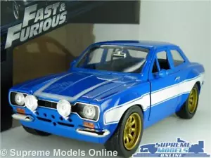 FORD ESCORT MK1 RS2000 MODEL CAR BRIAN'S FAST & FURIOUS 1:24 SCALE LARGE JADA K8 - Picture 1 of 8