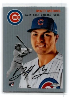 2023 Topps Chrome Platinum Matt Mervis RC Refractor #139 Cubs - Image 1 of 2