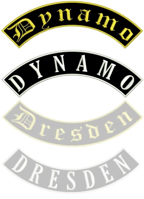 Rückenaufnäher Bogen oben "Dynamo" Patch Kutte - Bild 1 von 4