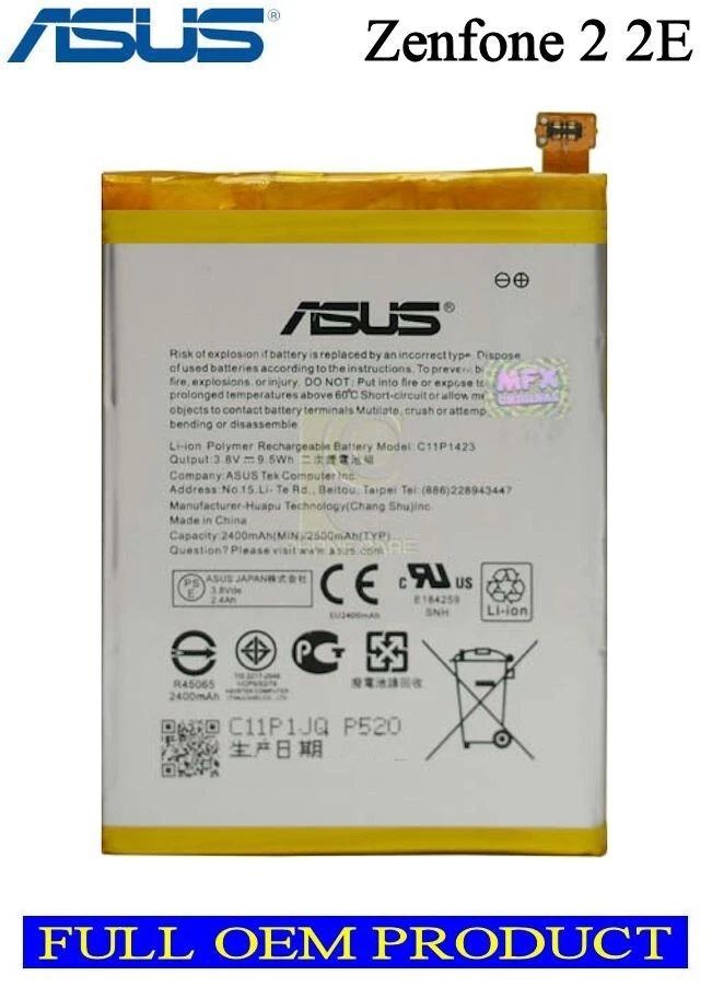 BATTERY ASUS ZENFONE 2 2E Z00D ZE500CL ZE550ML ZE551ML C11P1423  - Image 1 of 1
