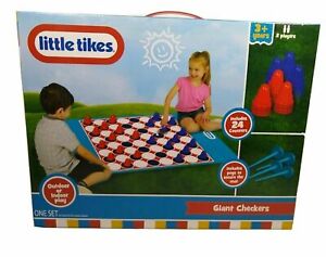 Giant Checkers Little Tikes Indoor Outdoor Play Game  Ages 3+ For 2 Players