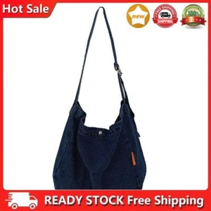 Moda Callejera Bolsos Bandolera Retro Denim Grande Bolso de Hombro (Azul Oscuro) Reino Unido - Imagen 1 de 7