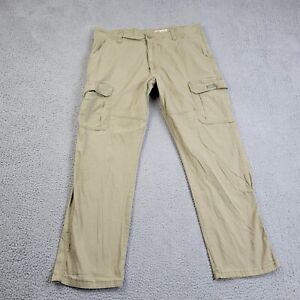 Wrangler Cargo Pants Mens 40x32 (meas 39x32) Beige Relaxed Fit