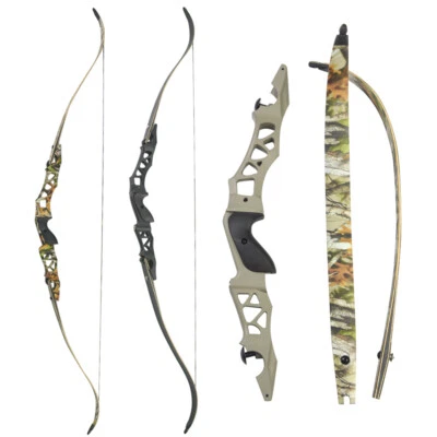 ILF Recurve Bow 30-60Ibs 64" Takedown RH Aluminium Riser Archery Hunting Target - Image 1 of 4