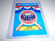 1989 Fleer Team Stickers # HOUSTON ASTROS    NNO
